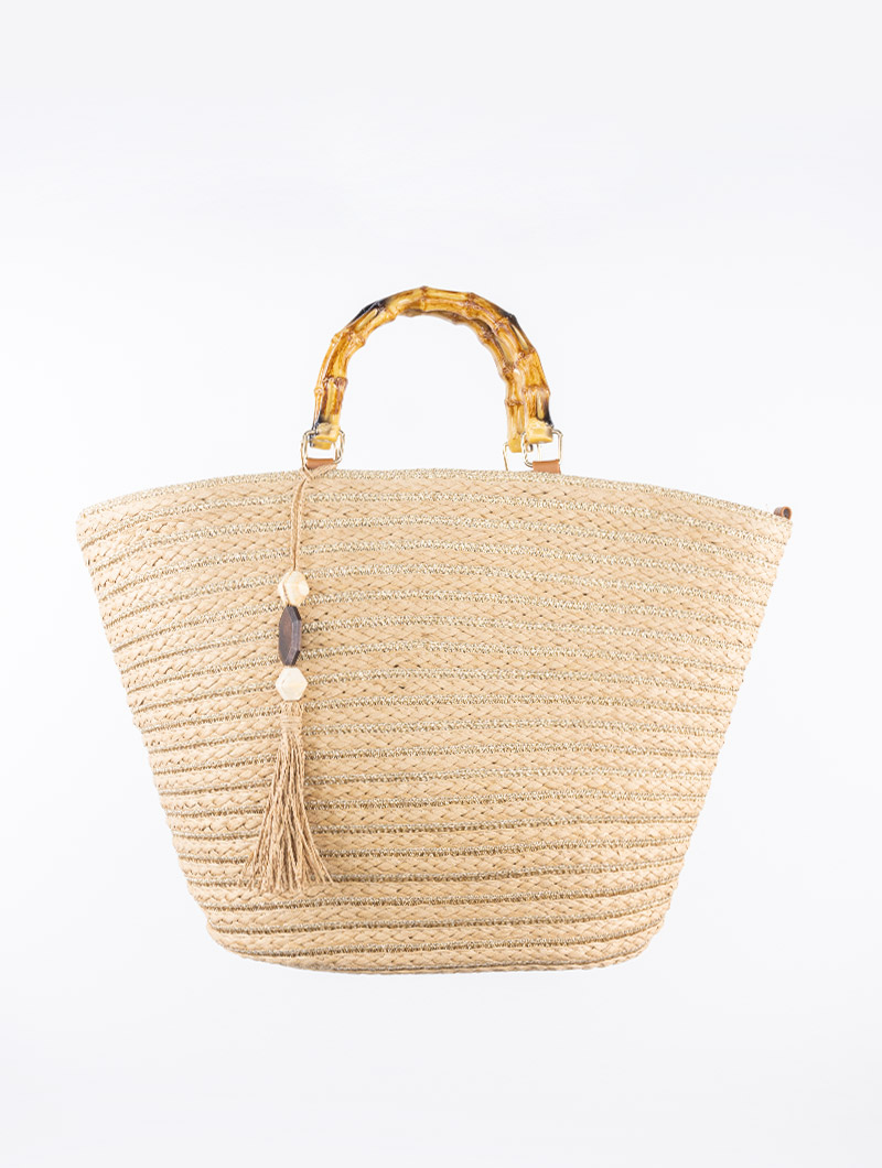 Sac couffin en paille